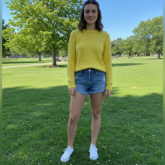 Abercrombie & Fitch Button-fly Cut Off denim Shorts - Picture 1 of 10